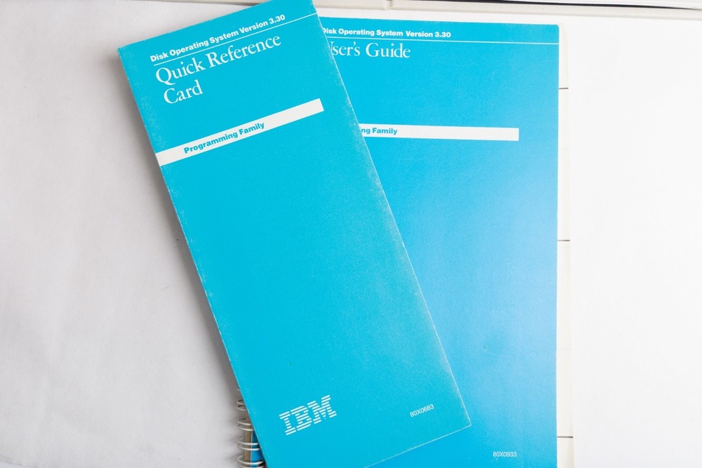 IBM DOS 3.3 Disk Operating System Manuals with Disks First Edition