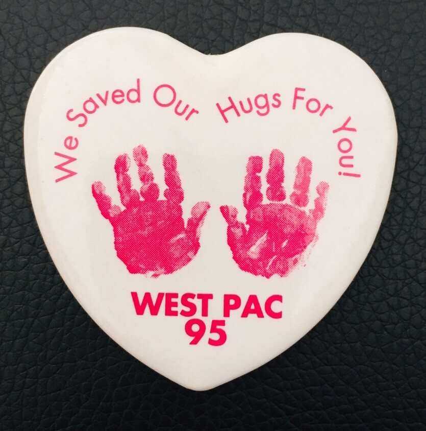 Vtg 1995 US Navy West Pack Deployment Pinback