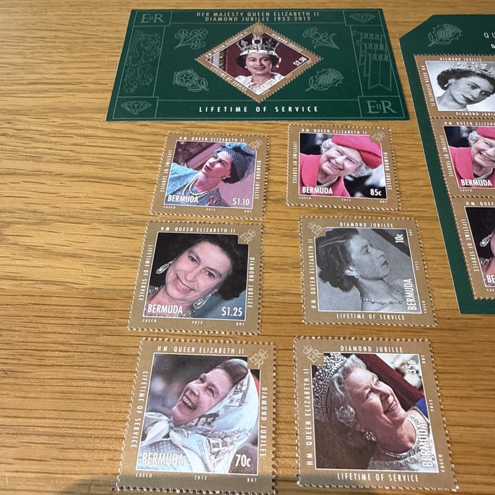 BERMUDA 2012 DIAMOND JUBILEE collection (1ST ISSUE) MNH