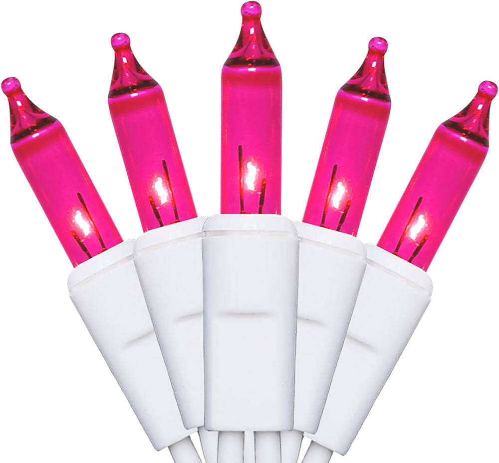 Christmas Lights 35 Count - Incandescent Green Mini String Lights