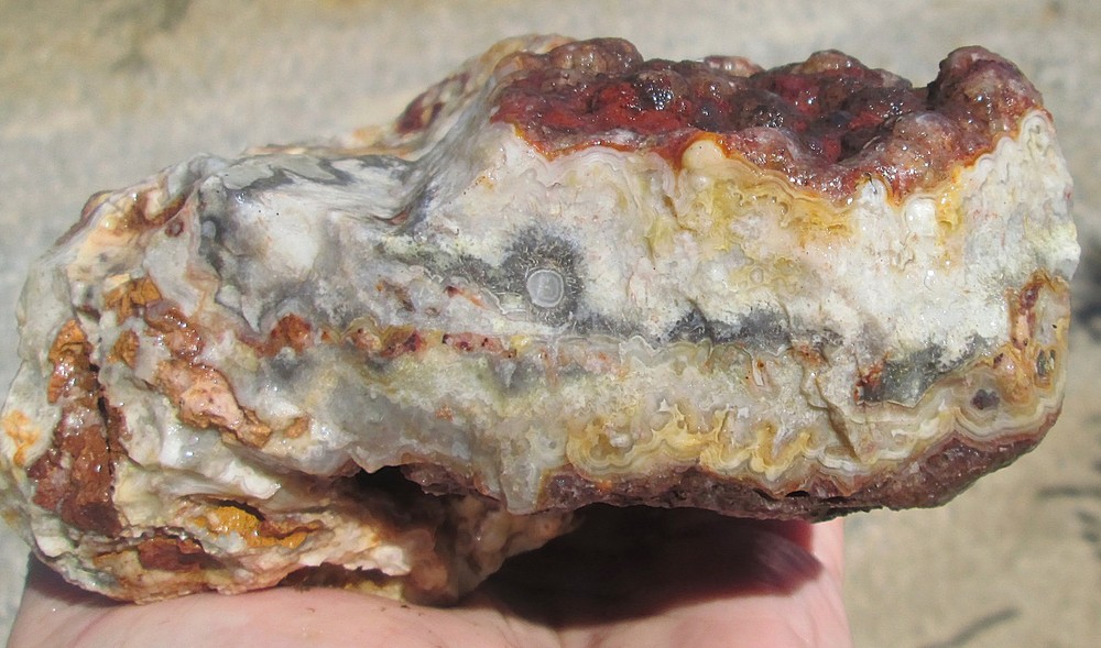 CRAZY LACE AGATE ROUGH ~ 3 lbs 6 ozs