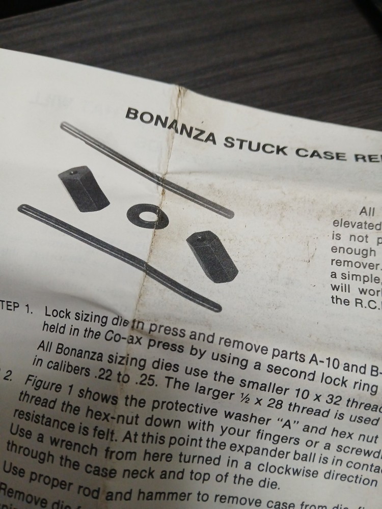Bonanza Stuck Case Remover ,NOS