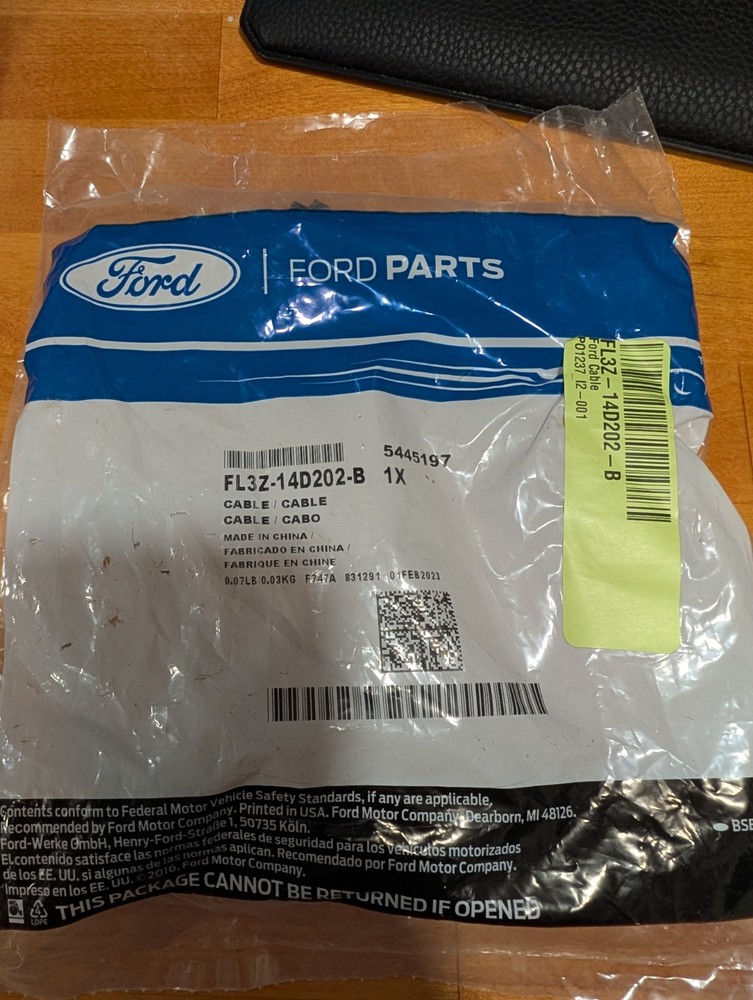 Genuine Ford Cable FL3Z-14D202-B