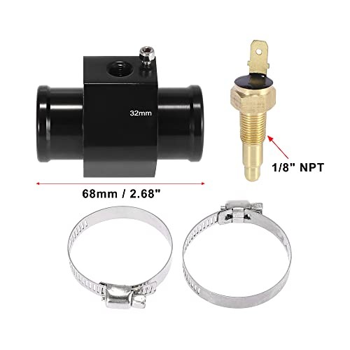 1 Set Auto Engine Coolant Temperature Sensor Switch Radiator Hose Fitting 32mm