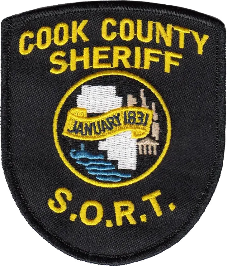 COOK COUNTY SHERIFF SHOULDER PATCH: Special Operations Response Team (SORT) S...