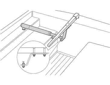 Raymarine 1" Tiller Bracket