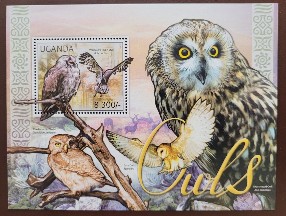 Uganda 2012 /  Fauna -  Birds - Owls / 1v ms