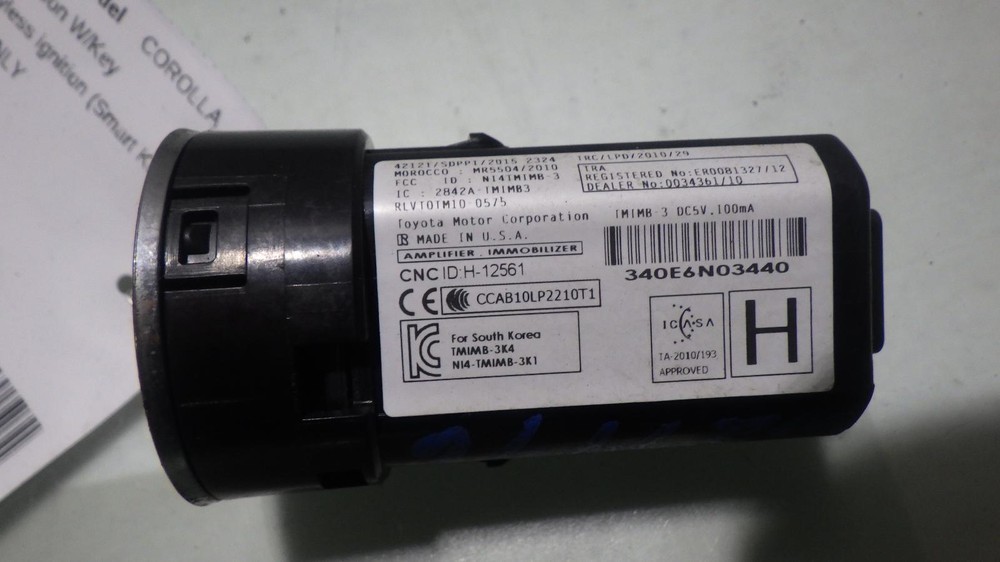 17 TOYOTA COROLLA ENGINE START STOP BUTTON SWITCH