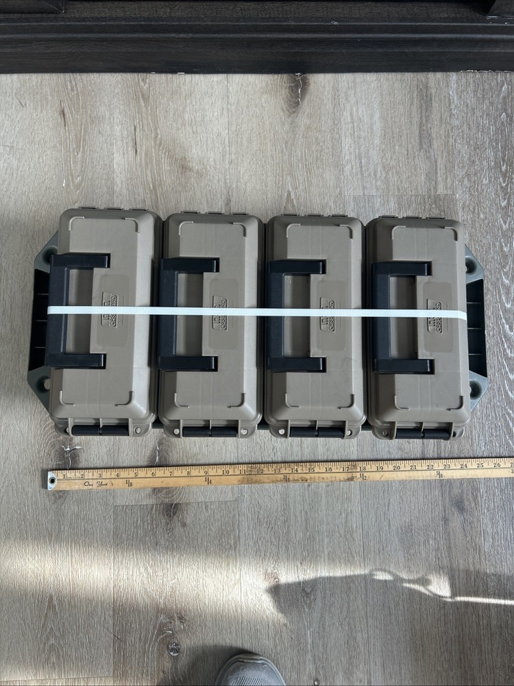 MTM AC4C 4-Can Ammo Crate Box Storage – Stackable, Durable, Easy Carry Organizer