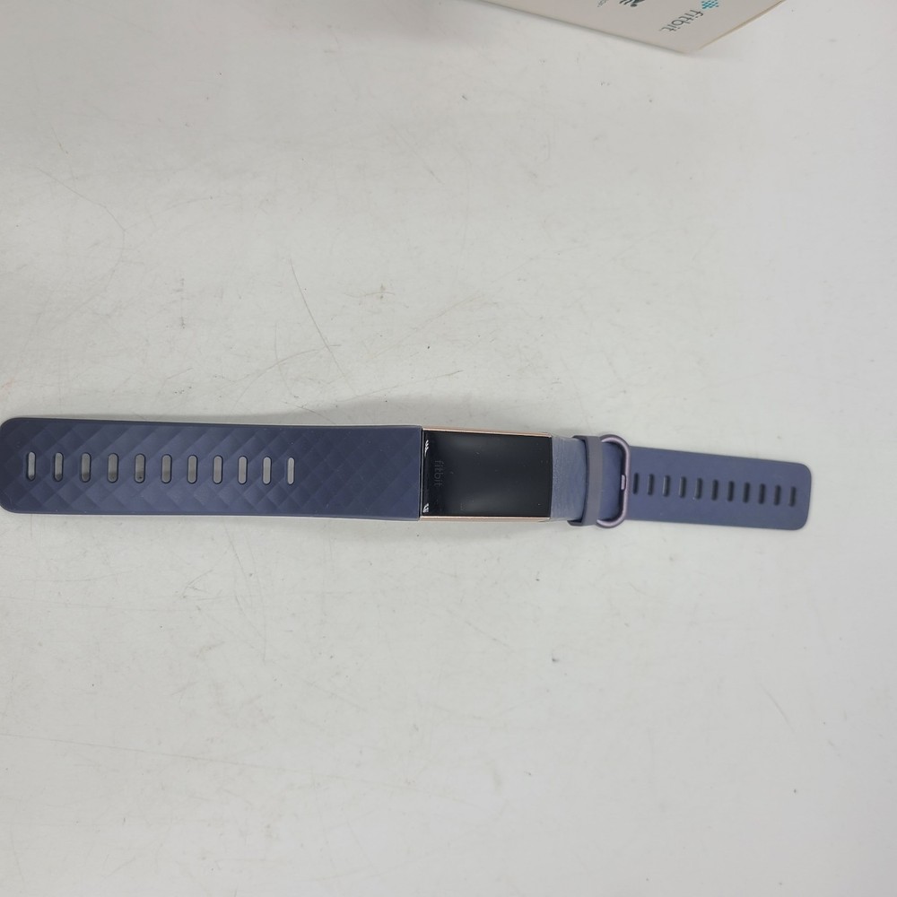 Fitbit Charge 3 Activity Tracker Blue/Gray and white bands