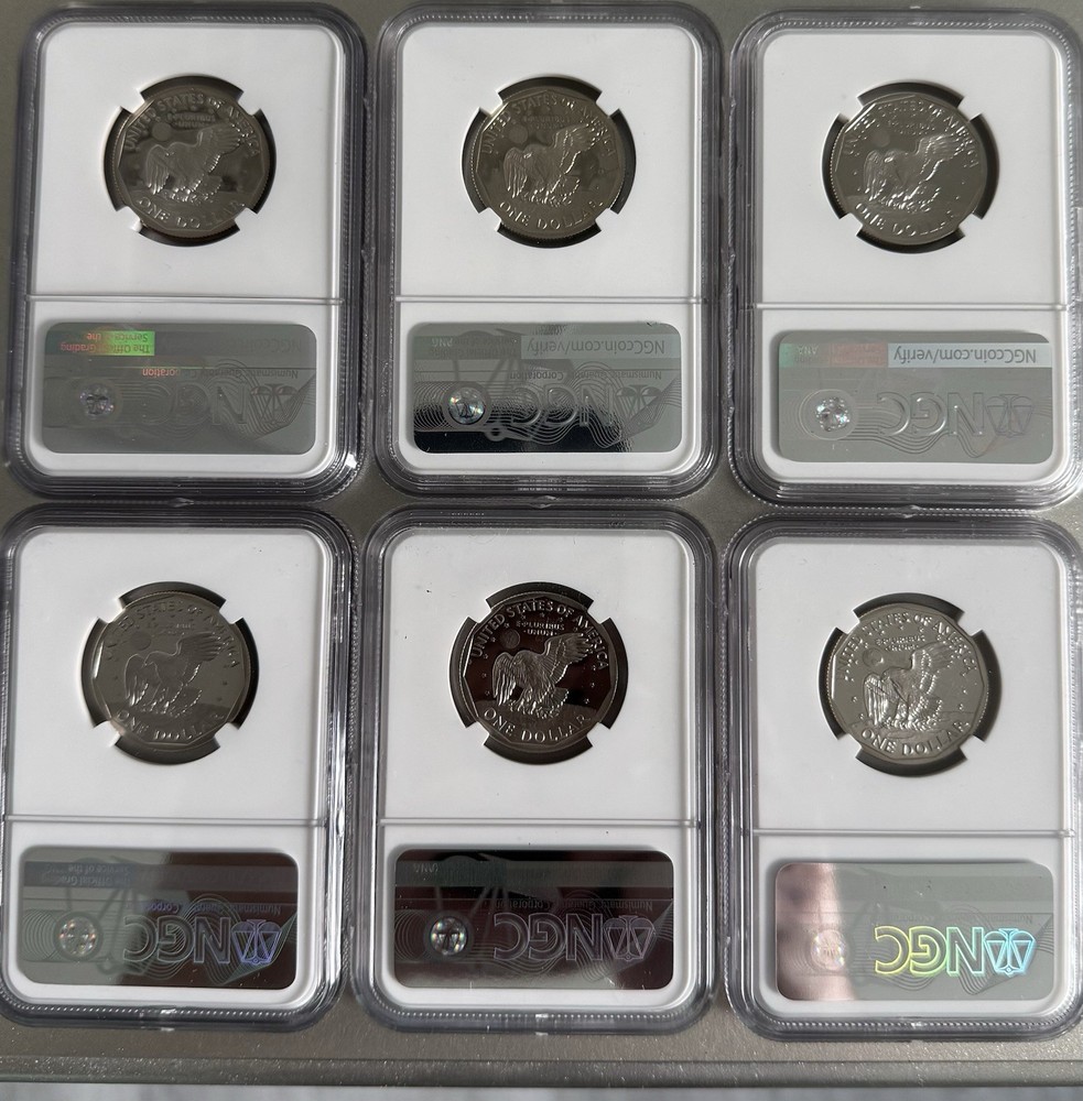 Susan B Anthony Proof Set Collection NGC