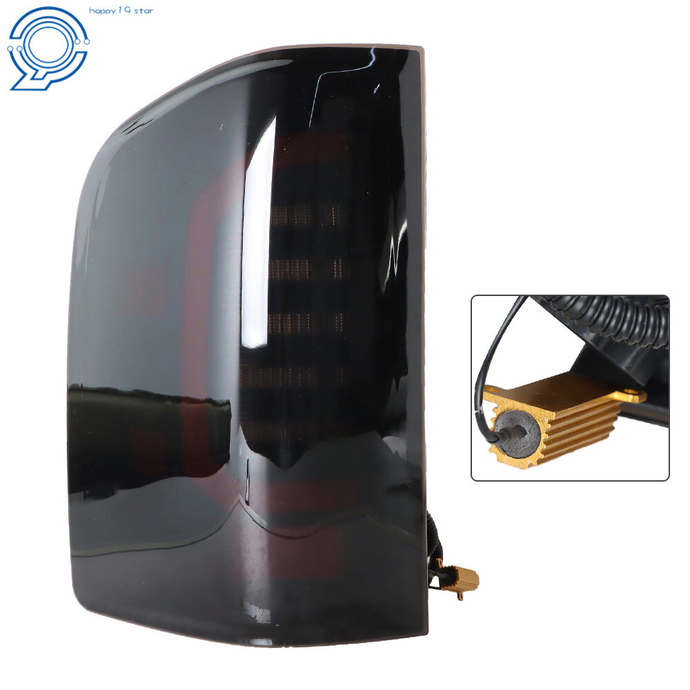 Black LED Tail Lights Assembly Fit For 2007-2013 Chevy Silverado Left+Right Side