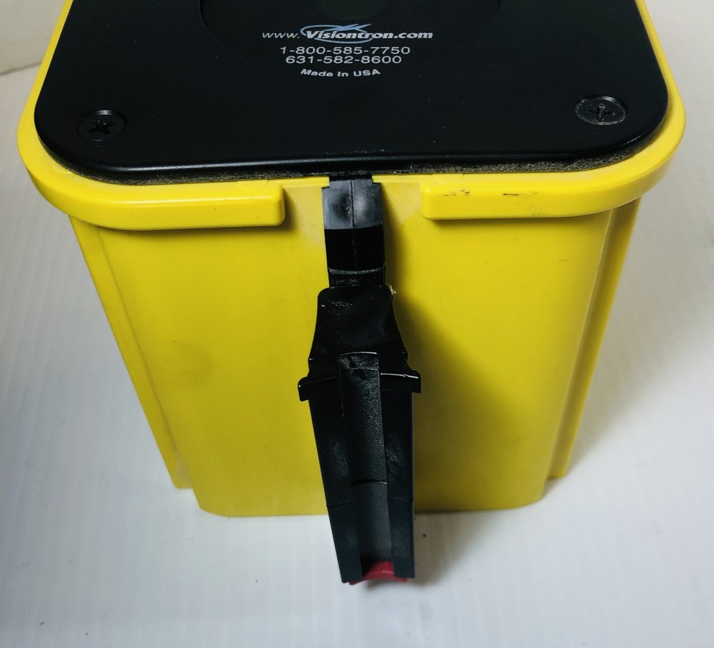 Visiontron Retracta-Belt Yellow & Black Caution