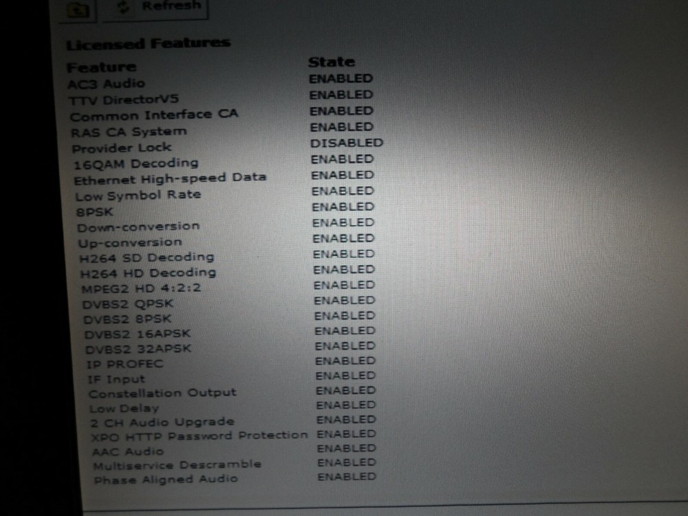 Ericsson Tandberg S2 RX1290 DVB-S/S2/ASI IRD RF SAT RECEIVER DECODER ALL License