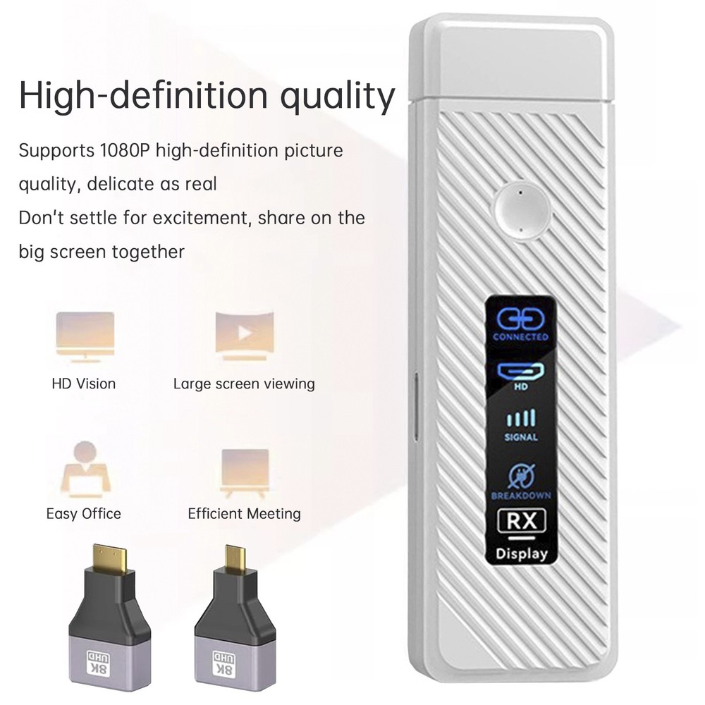 HDMI Wireless Screen Projector 1080P 50M Video Transmitter Receiver Micro Mini