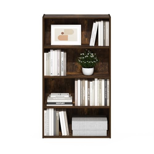 Pasir 4 Tier Open Shelf, Amber Pine
