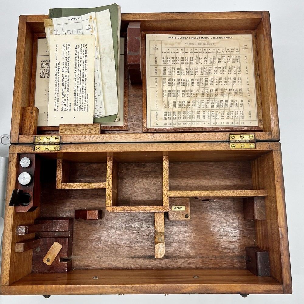 Vintage Boxed Hilger & Watts Water Current Meter Set (Complete)