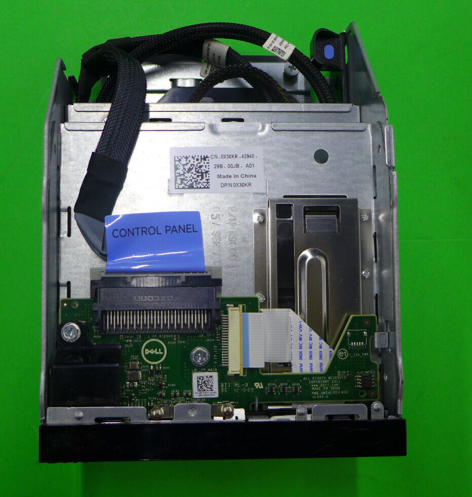 GENUINE Dell PowerEdge R720 Front Control Panel w/Cables X30KR