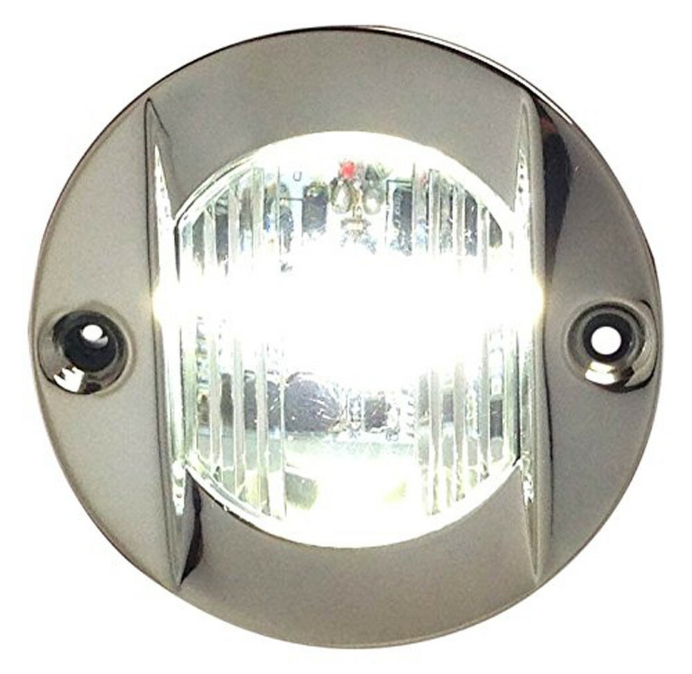 Pactrade Marine Transom Round LED Stern Light S.S. Splashproof Flush Mount