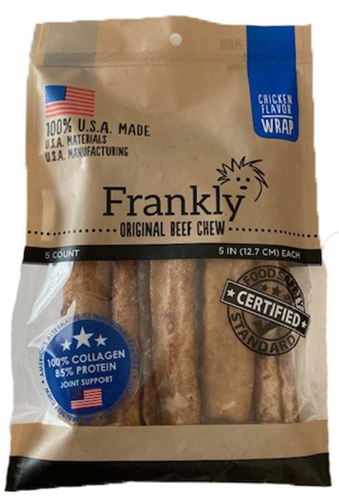 Frankly Chicken Roll Wrap Chews | Small Chicken Wrapped Rawhide For Training ...