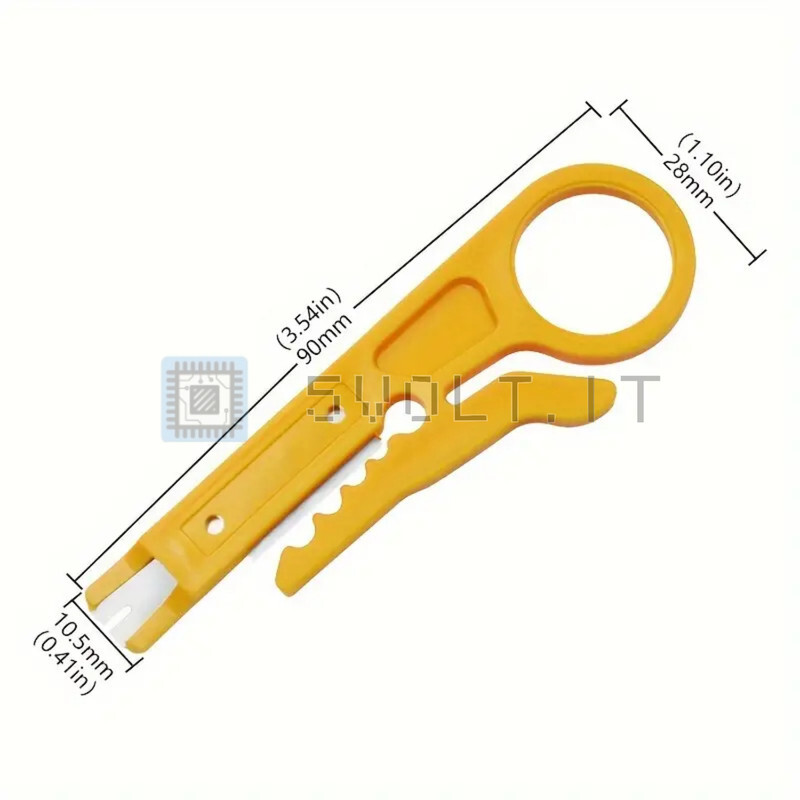 Mini Yellow Wire Remover Knife Punching Electrical Wire Cables
