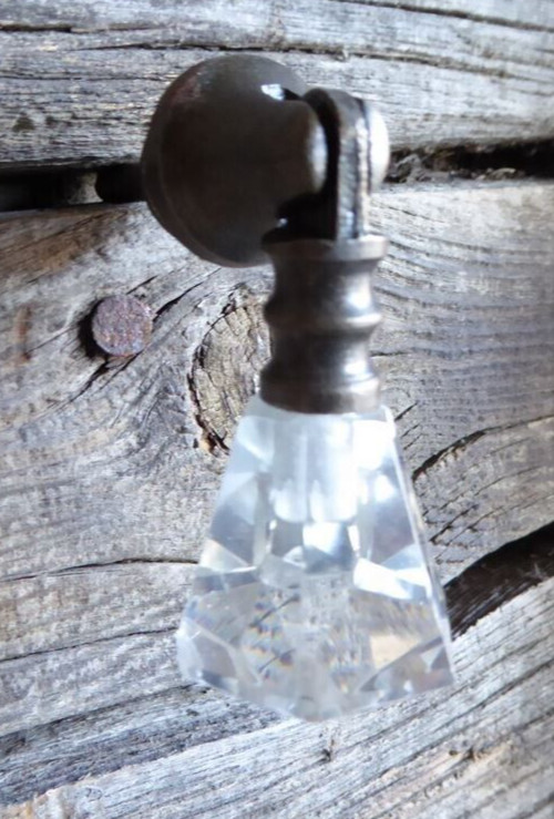 Brass Drawer Pull Handle Teardrop Glass Diamond Crystal Cabinet Knobs Hardware