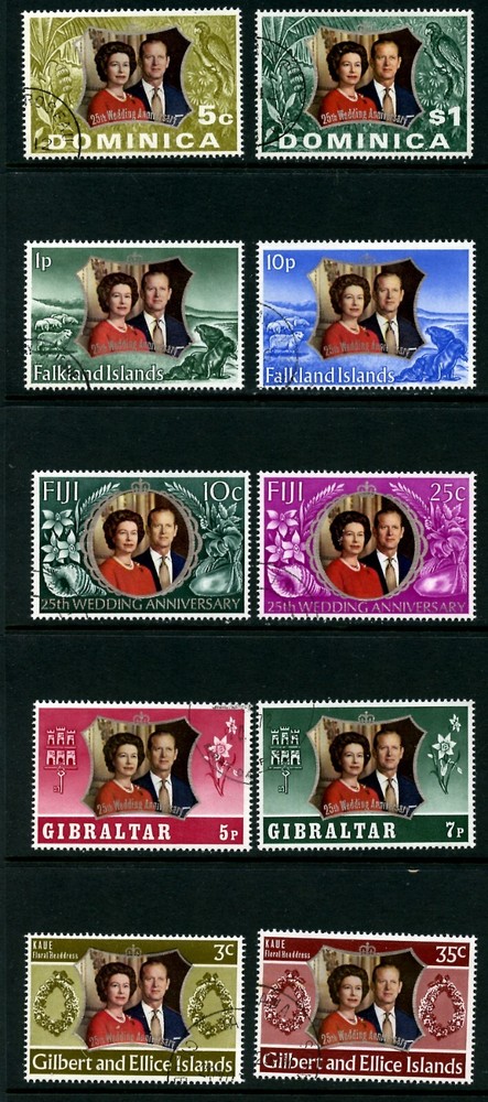 1972, SILVER WEDDING, COMMON DESIGN, USED (GB477)