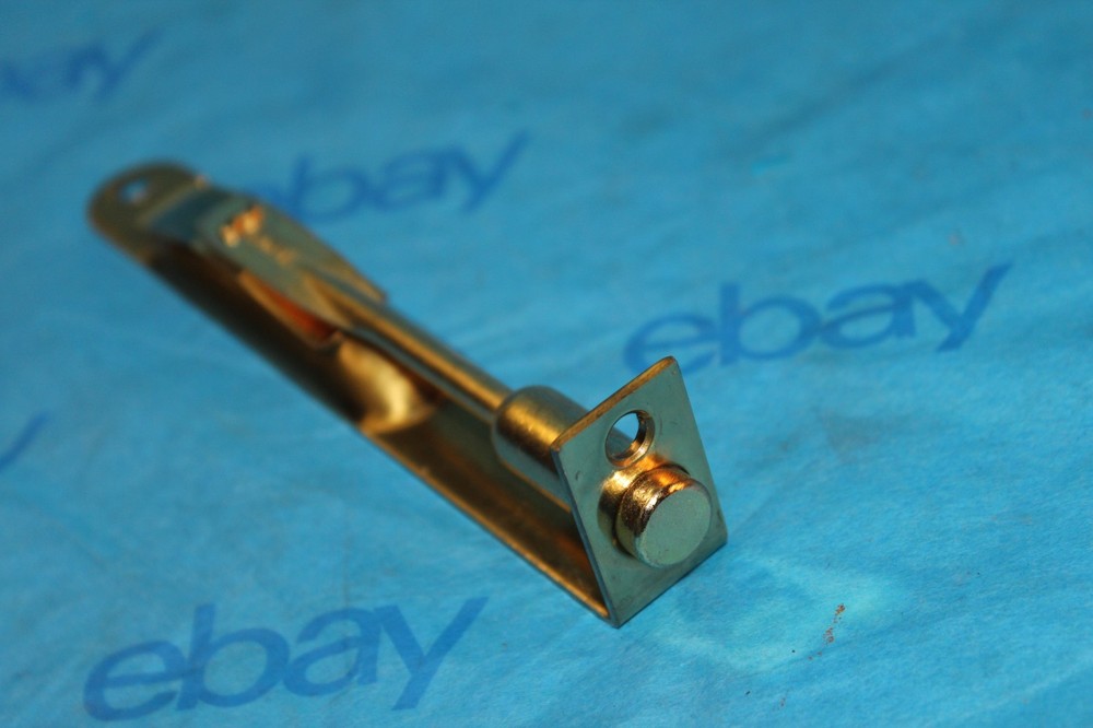 Flush Bolt Slide Lever 6 Inch Solid Polished Brass Door Hardware