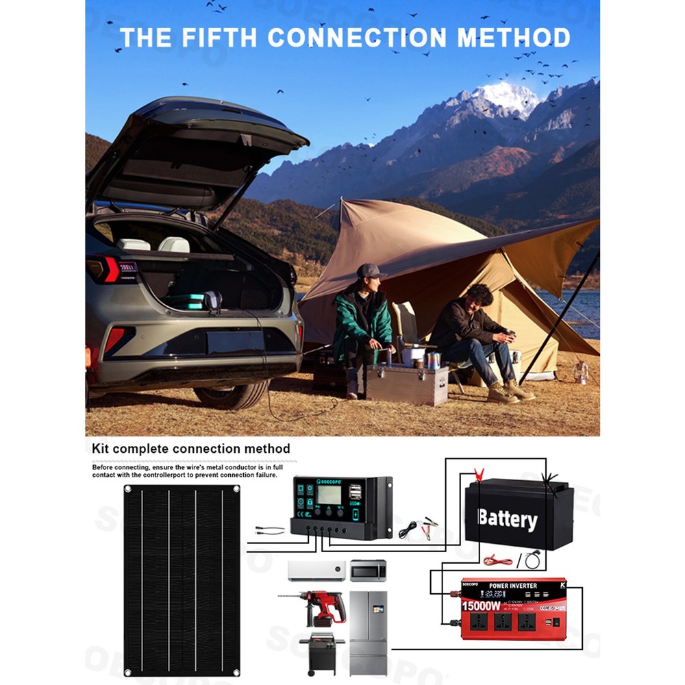 15000W Solar Inverter Kit | 800W Panel + Controller | 12V/24V to 110V/220V