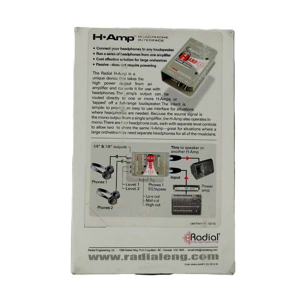 H-Amp Passive Speaker To Headphone Interface