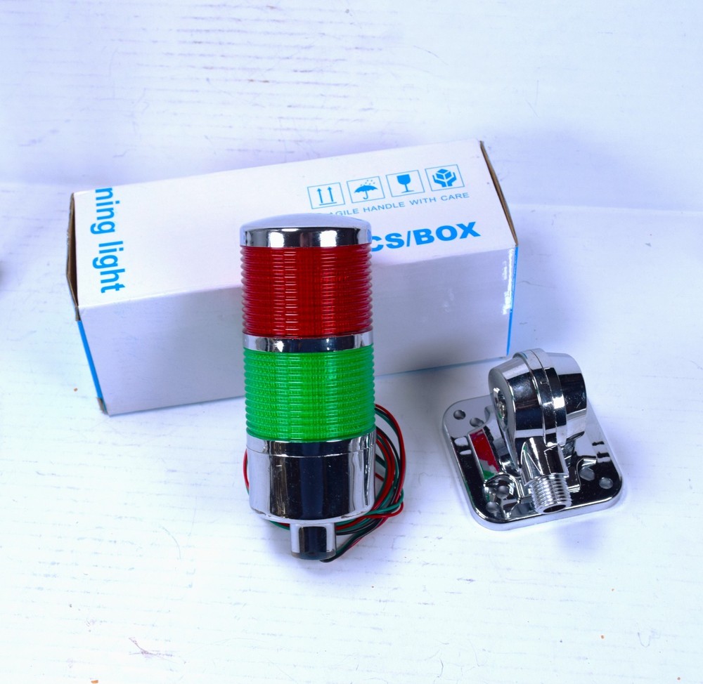 110V to 220V LED Stack Tower Lights, Industrial Warning Lights, Andon Lights, 8"