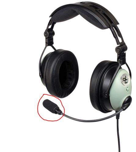 David Clark DC ONE-X, DC PRO & PRO-X Microphone Protector Mic /Mike Muff