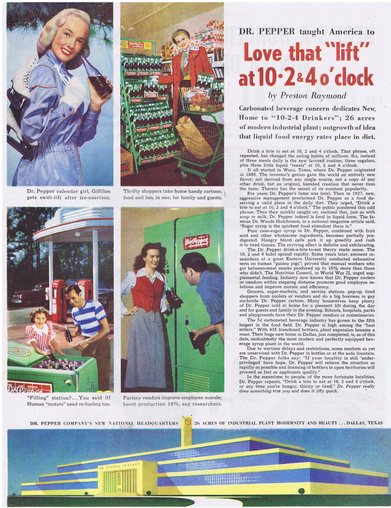 1949 Dr Pepper Vending Machine, Cooler, Store Display Article Print Ad