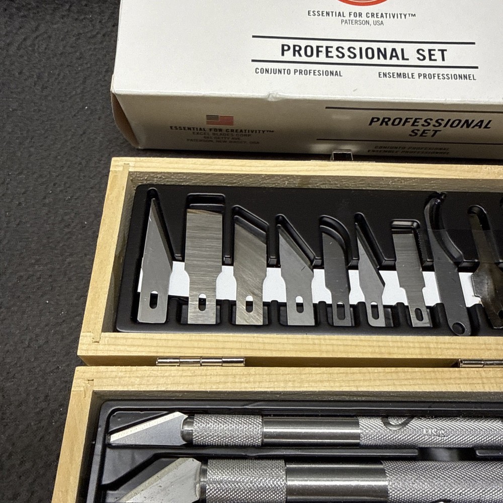 EXCEL 44290 Hobby Knife Set Professional 3 Knives 13 Different Blades Gouges