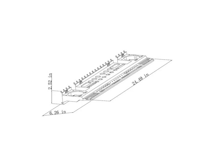 Gray Wall-Mount or Pegboard Multi-Purpose Tool Storage Holder