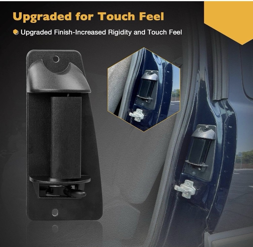 Extended Cab Door Handle Rear Left Driver and Right Passgenger Side , Black