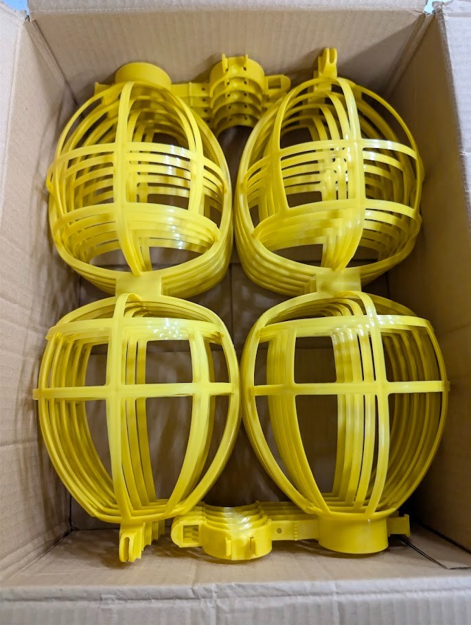 Work light Cover / Guards - Yellow Plastic 10 pack
