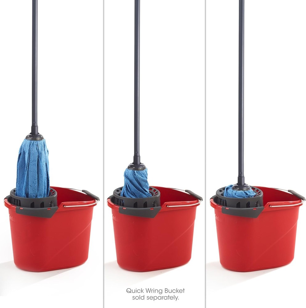 Reusable Blue Microfiber Mop Head Refill – Machine Washable Convenience