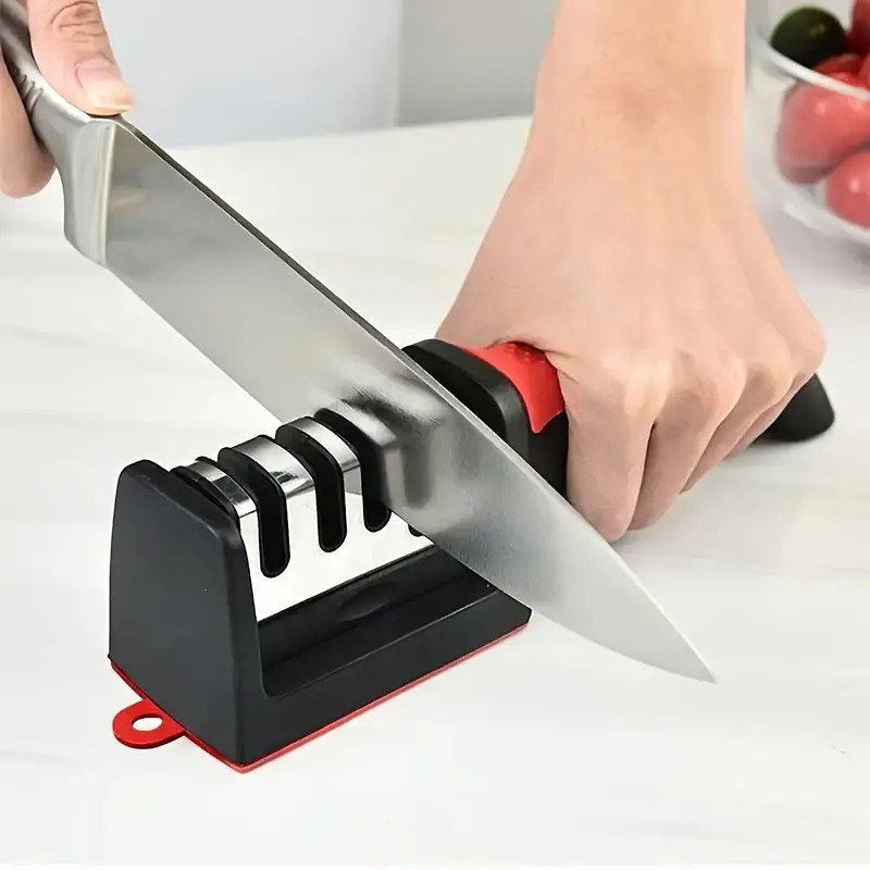 4 Stage Knife Sharpener Professional Ceramic Tungsten Kitchen Sharpening System
