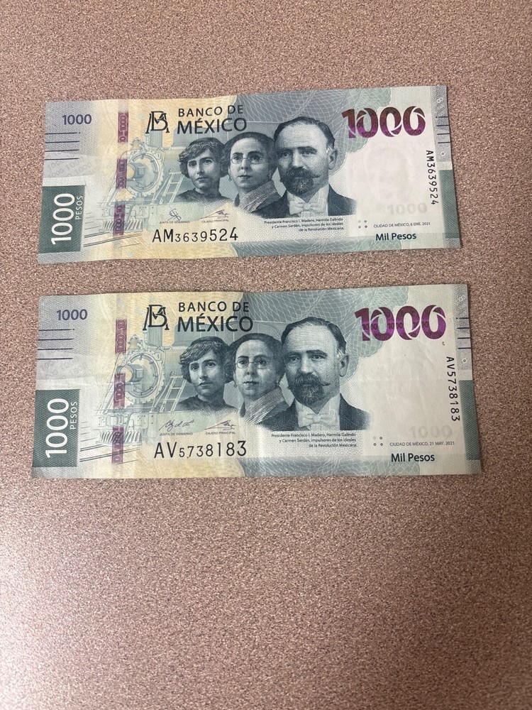 Mexico 1,000  Pesos Bill 🇲🇽 (each)