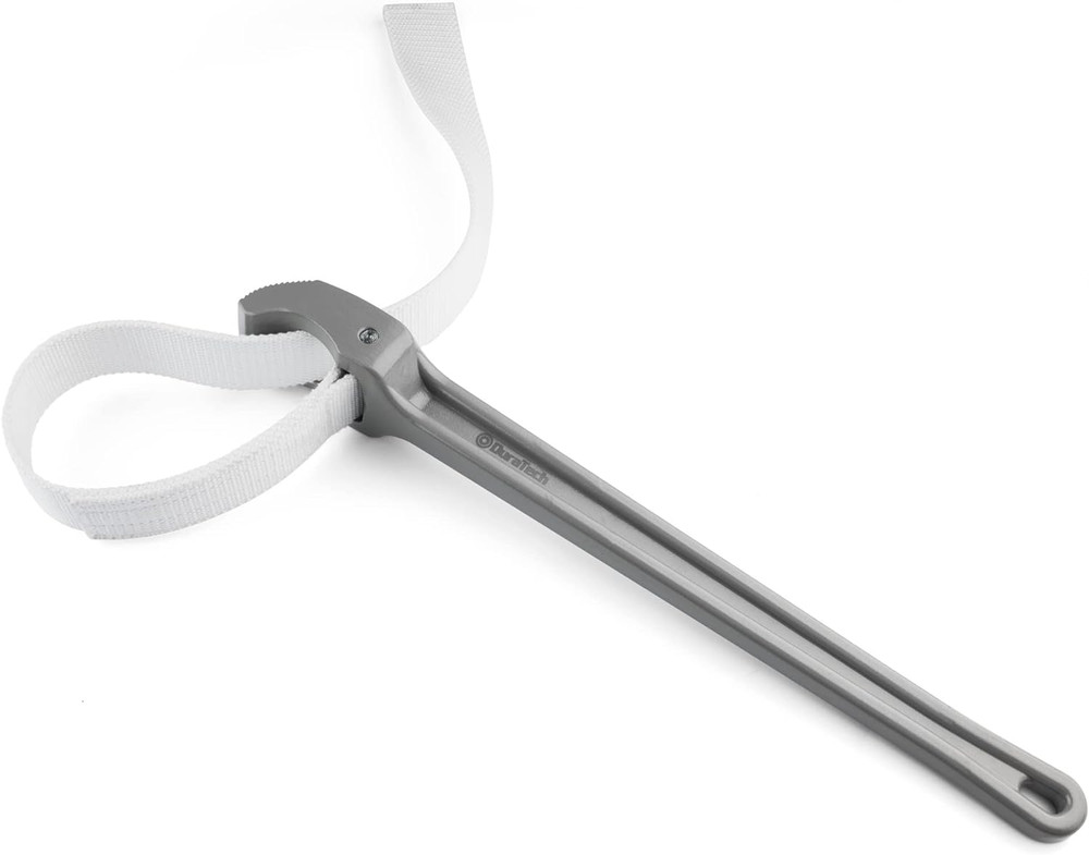Strap Wrench 18" Handle, Adjustable Nylon Strap Pipe Wrench, Oil Filter Strap Op
