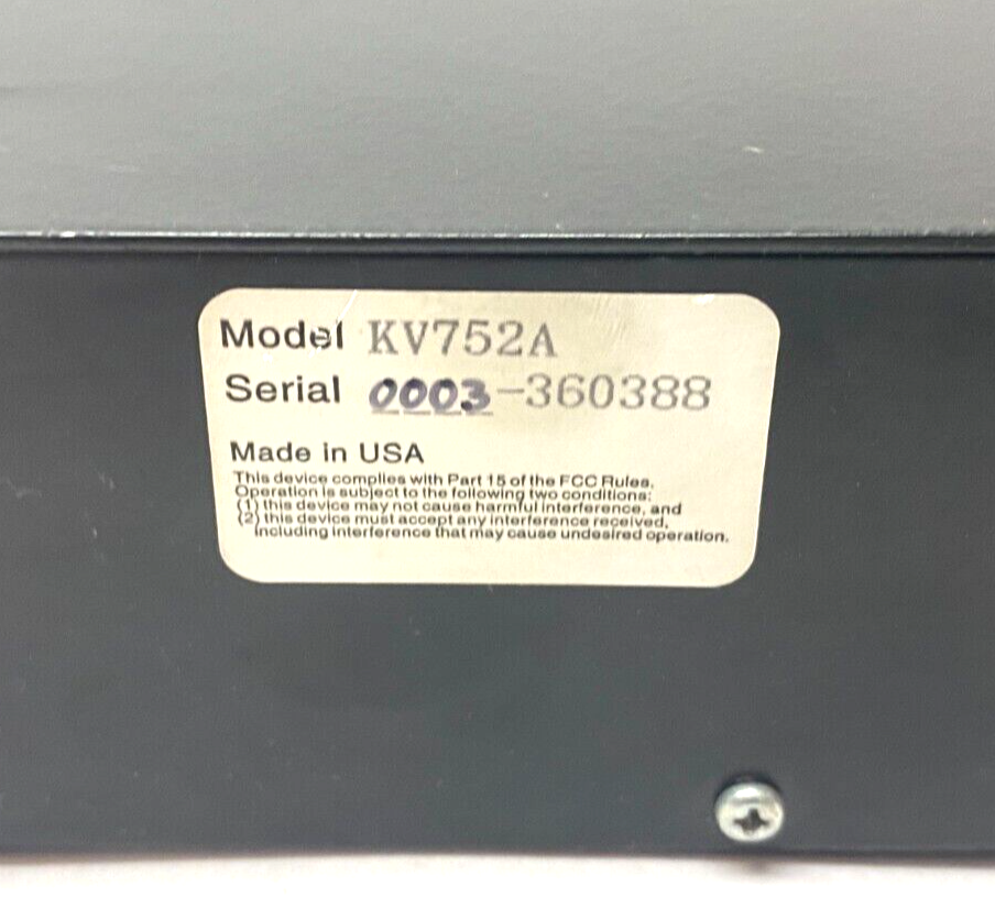 Black Box KV752A ServShare External Station Switch