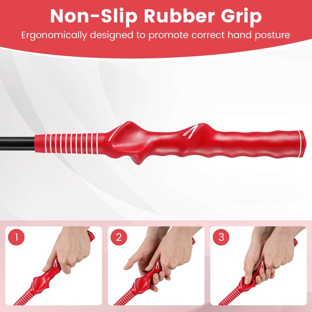 Golf Swing Trainer Click Stick Swing Training Aid for Speed Flexibility Balance