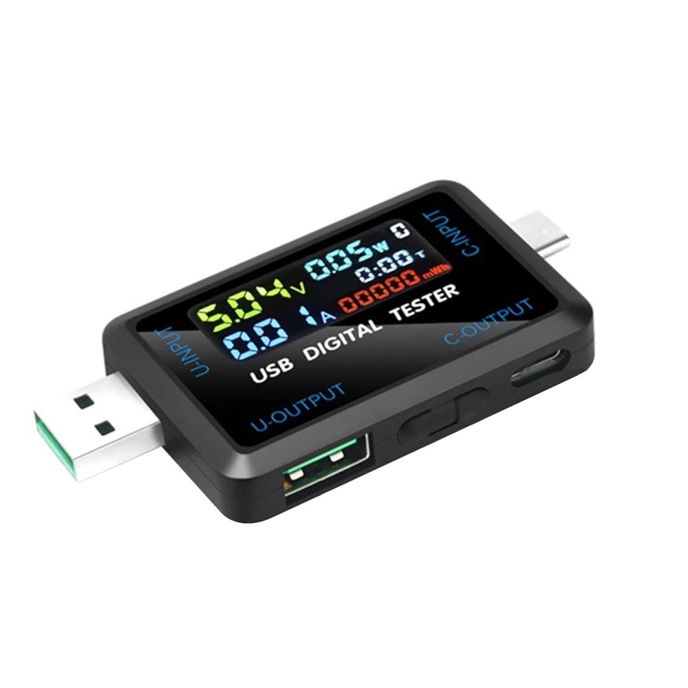 New Professional USB C Voltmeter Ammeter with IPS Display for Digital Devices
