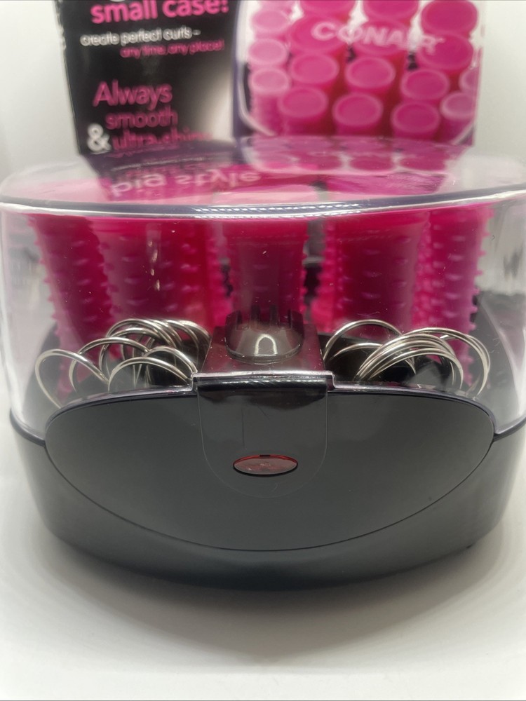 2016 Conair 20 Multi-Sized Rollers Big Style Small Case Pink Curlers
