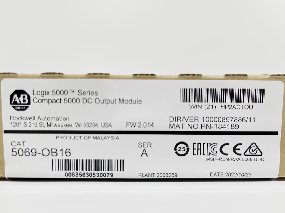 Digital 16-point Sourcing Output Modules Series B 5069-OB16