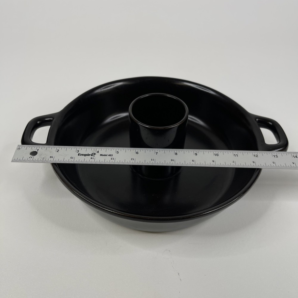 Technique Flame Stoneware Vertical Chicken Roaster Pan - No Chips or Cracks