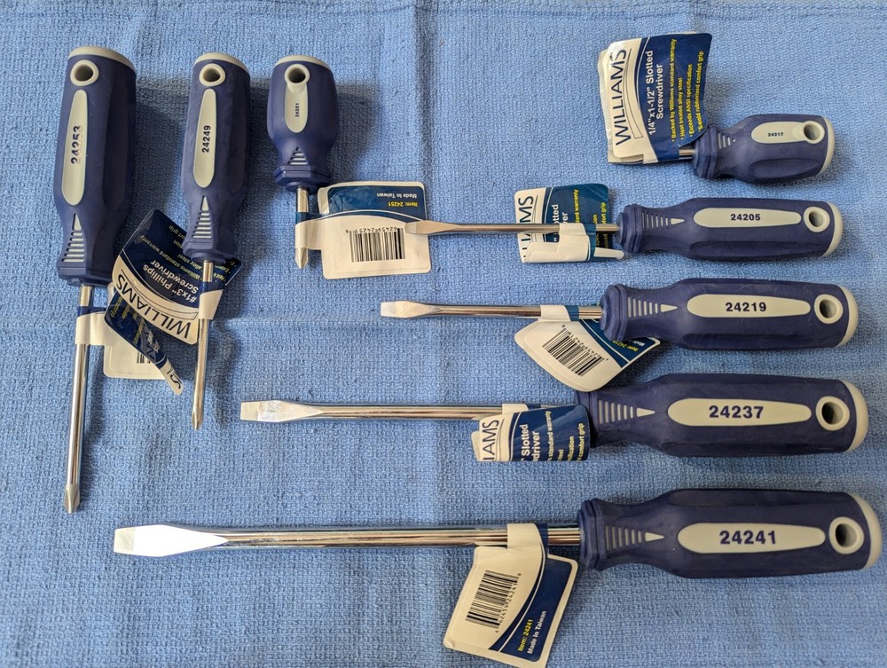 WILLIAMS 24006 8 PC SCREWDRIVER SET