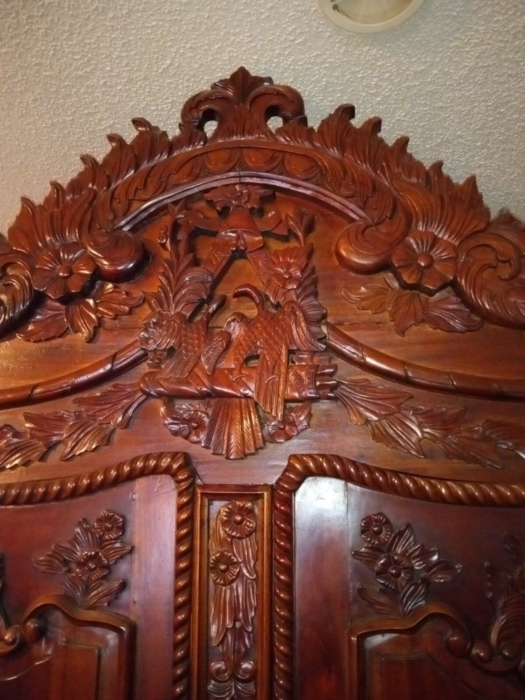 Carved French Armoire