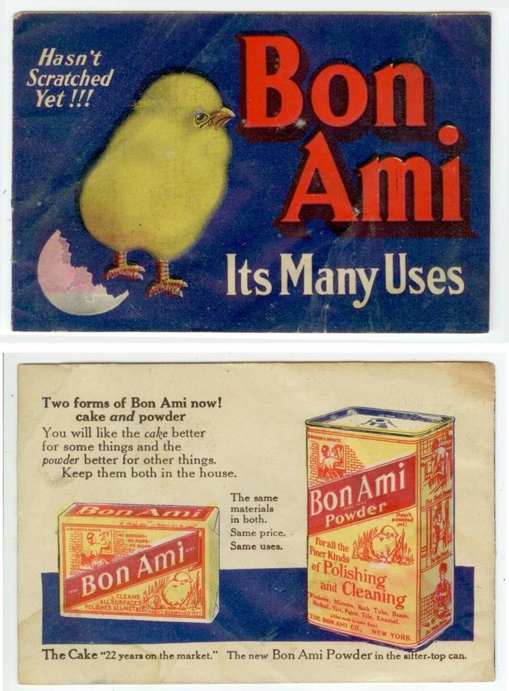 c1908 Bon Ami Polishing Cleaner booklet